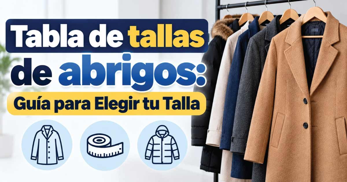 Tabla de tallas de abrigos