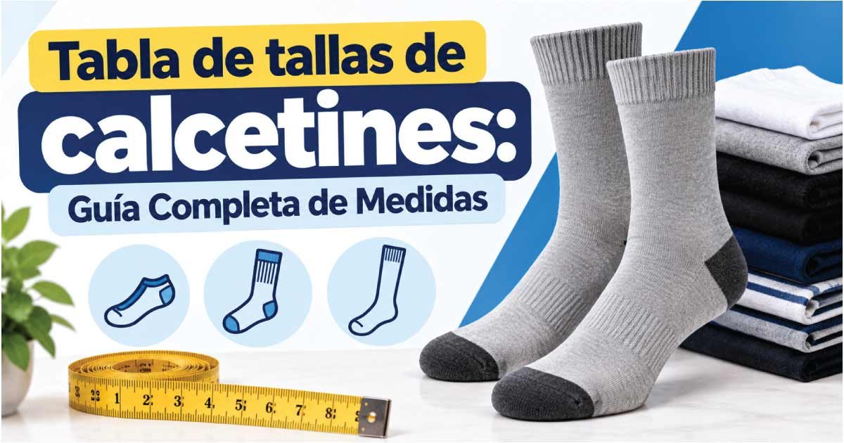 Tabla de tallas de calcetines