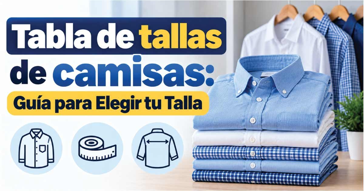 Tabla de tallas de camisas
