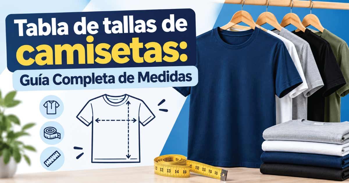 Tabla de tallas de camisetas