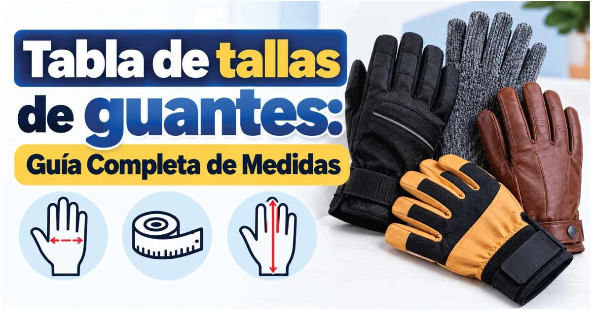 Tabla de tallas de guantes
