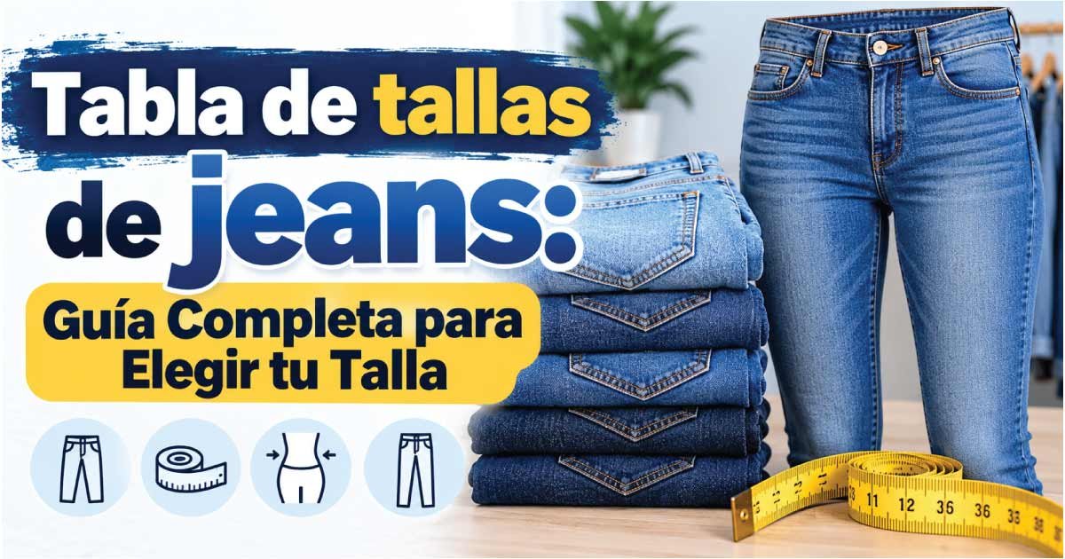 Tabla de tallas de jeans