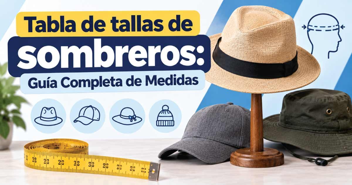 Tabla de tallas de sombreros
