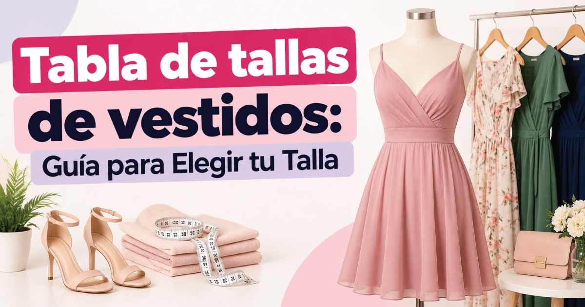 Tabla de tallas de vestidos